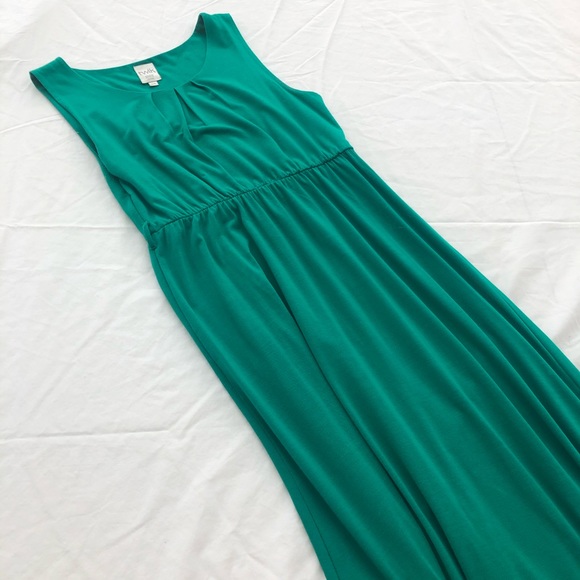 twik Dresses & Skirts - Emerald Green Maxi Dress with Reversible Belt